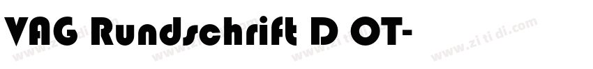 VAG Rundschrift D OT字体转换